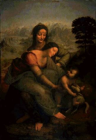 Sainte Anne, la vierge, et l'enfant