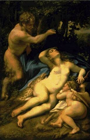 V&eacute;nus, le Satyre et Cupidon